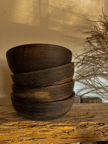 Mango Wood Bowls, set of 4