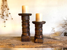 Load image into Gallery viewer, Pillar Candle Holders, pair