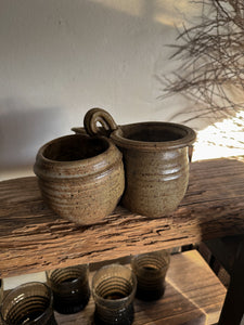 Connected Stoneware Pots