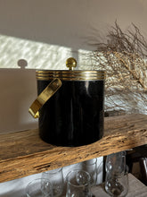 Load image into Gallery viewer, Black &amp; Gold Ice Bucket