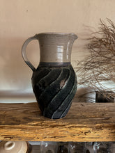 Load image into Gallery viewer, Dark Teal Pottery Pitcher