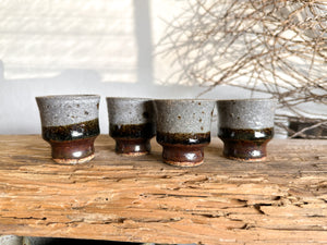 Pottery Shot Glasses, set of 4