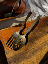 Load image into Gallery viewer, Mismatched Antiqued Silver Serving Utensils, set of 5