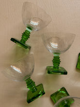 Load image into Gallery viewer, Vibrant Green Cocktail Glasses, set of 5