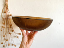 Load image into Gallery viewer, Textured Brown Glass Serving Bowl
