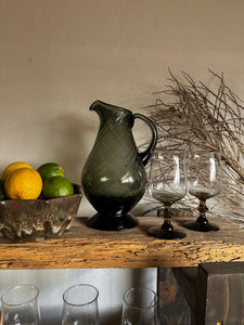 Hand Blown Glass Pitcher