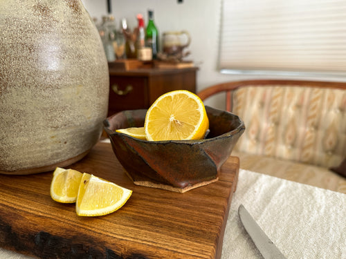 Earthy Green & Red Bowl