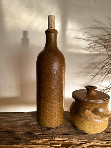 Stoneware Bottle with Cork