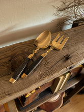 Load image into Gallery viewer, Twisted Gold Serving Utensils