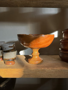 Pedestal Wooden Bowl