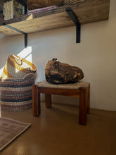 Load image into Gallery viewer, Seagrass Wooden Stool