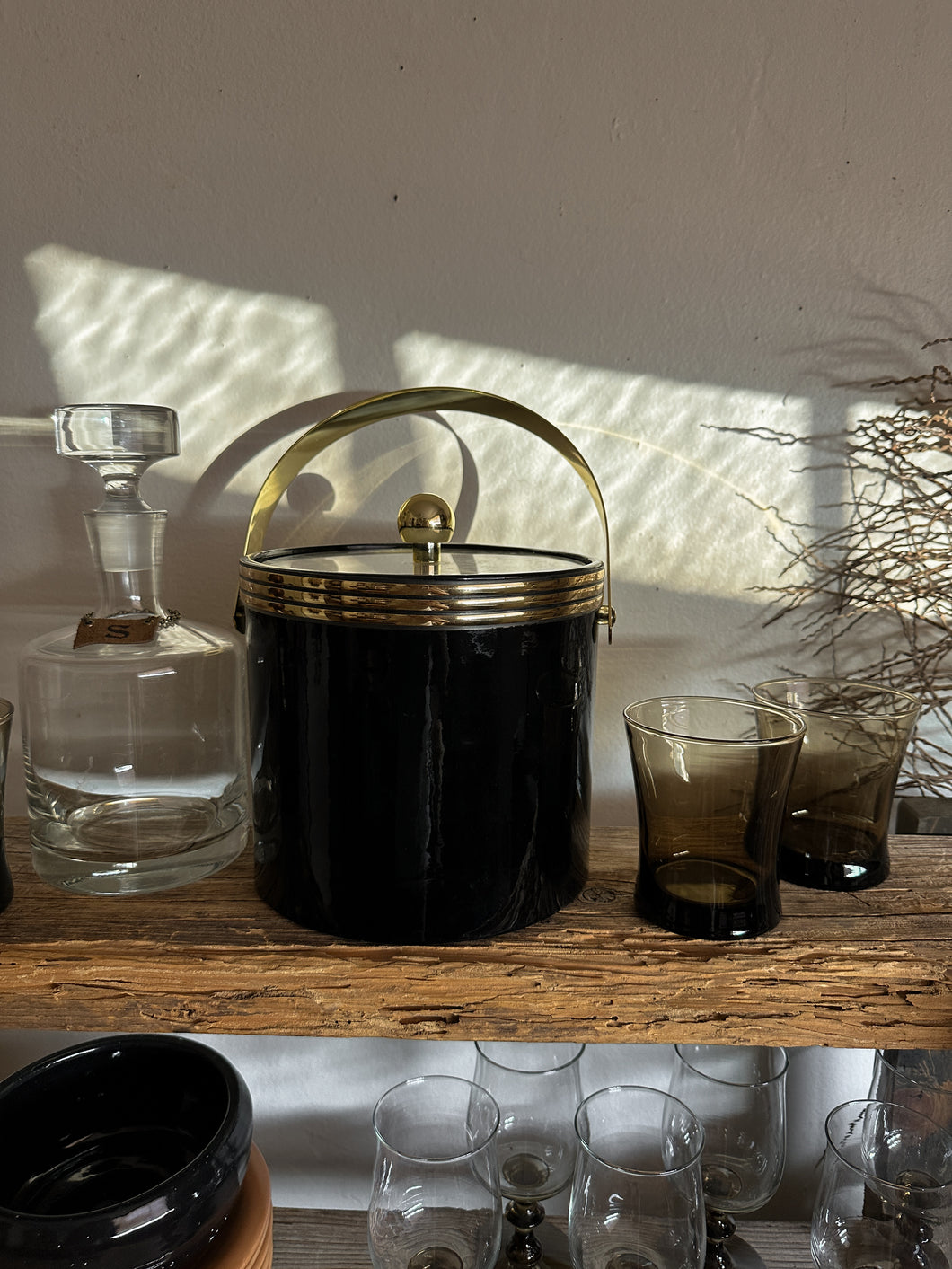 Black & Gold Ice Bucket