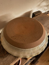 Load image into Gallery viewer, Biege and Sky Blue Pottery Pie Dish