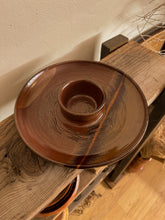 Load image into Gallery viewer, Hand Thrown Chip &amp; Dip Platter