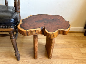 Mesquite Side Table w/ Arched Legs