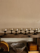 Load image into Gallery viewer, Smoky Brown Champagne Coupes, set of 8