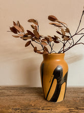 Load image into Gallery viewer, Earthy Tan &amp; Black Vase