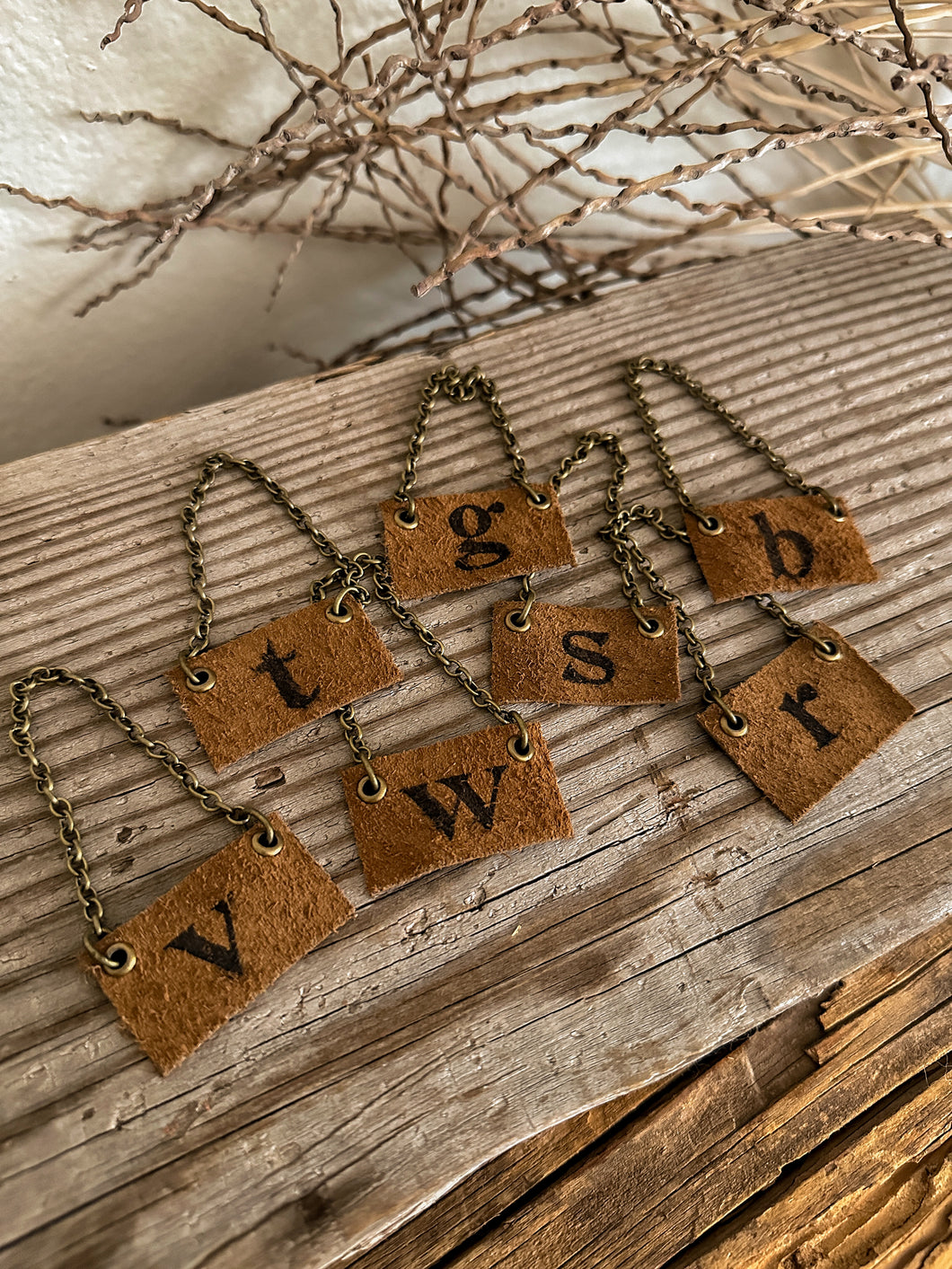 Leather Decanter Tags