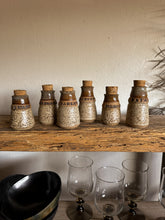 Load image into Gallery viewer, Stoneware Spice Jars, set of 6