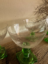 Load image into Gallery viewer, Vibrant Green Cocktail Glasses, set of 5