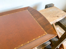 Load image into Gallery viewer, Faux Wood &amp; Leather Tray