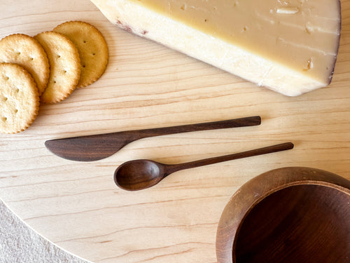 Spoon & Cheese Knife, pair