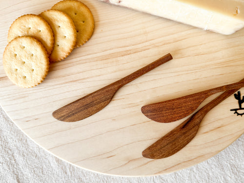 Mesquite Wooden Cheese Knife