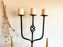 Load image into Gallery viewer, Wrought Iron Pillar Candelabra