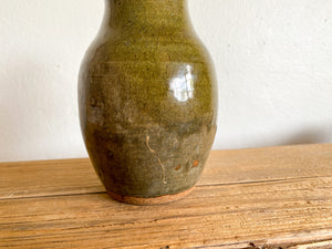 Green Pottery Vase