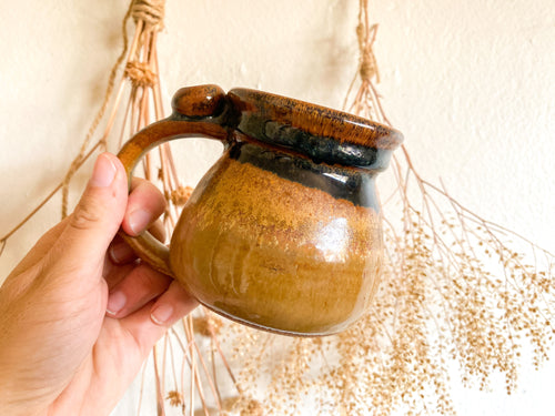 Brown Studio Pottery Mug