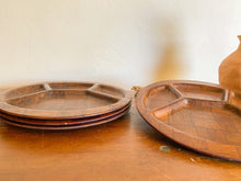 Load image into Gallery viewer, Wooden Partition Plates, set of 4