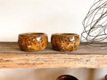 Load image into Gallery viewer, Brown Pottery Pinch Pots Pair