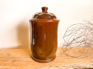 Dark Brown Pottery Container