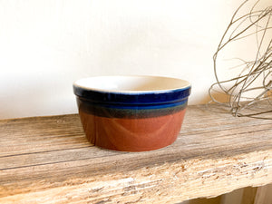 Rust & Blue Ceramic Bowl