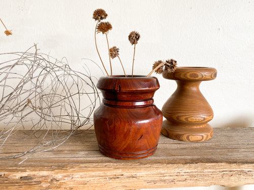 Dark Wooden Vase
