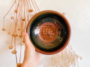 Brown & Black Studio Pottery Bowl