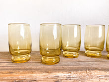 Load image into Gallery viewer, Amber Glass Snifters, set of 5