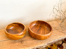 Load image into Gallery viewer, Primitive Wooden Bowls, pair