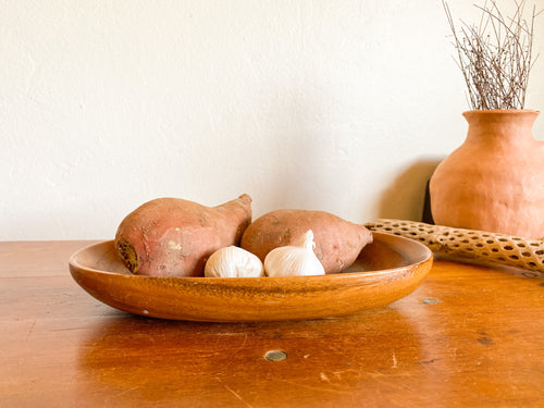 Oval Wooden Bowl