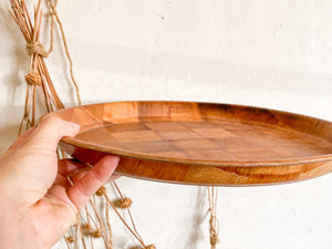 Round Woven Bamboo Tray