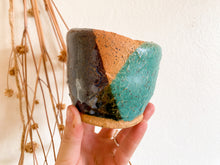 Load image into Gallery viewer, Blue and Teal Studio Pottery Vessel