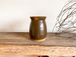 Brown Studio Pottery Vessel