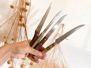 Rustic Wooden Knives, set of 4