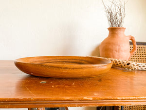 Oval Wooden Bowl