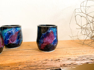 Black & Blue Pottery Vessel