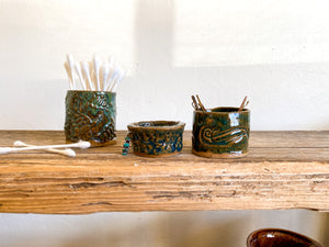Blue/Green Mini Pottery Set