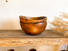 Load image into Gallery viewer, Oblong Wooden Bowl, pair